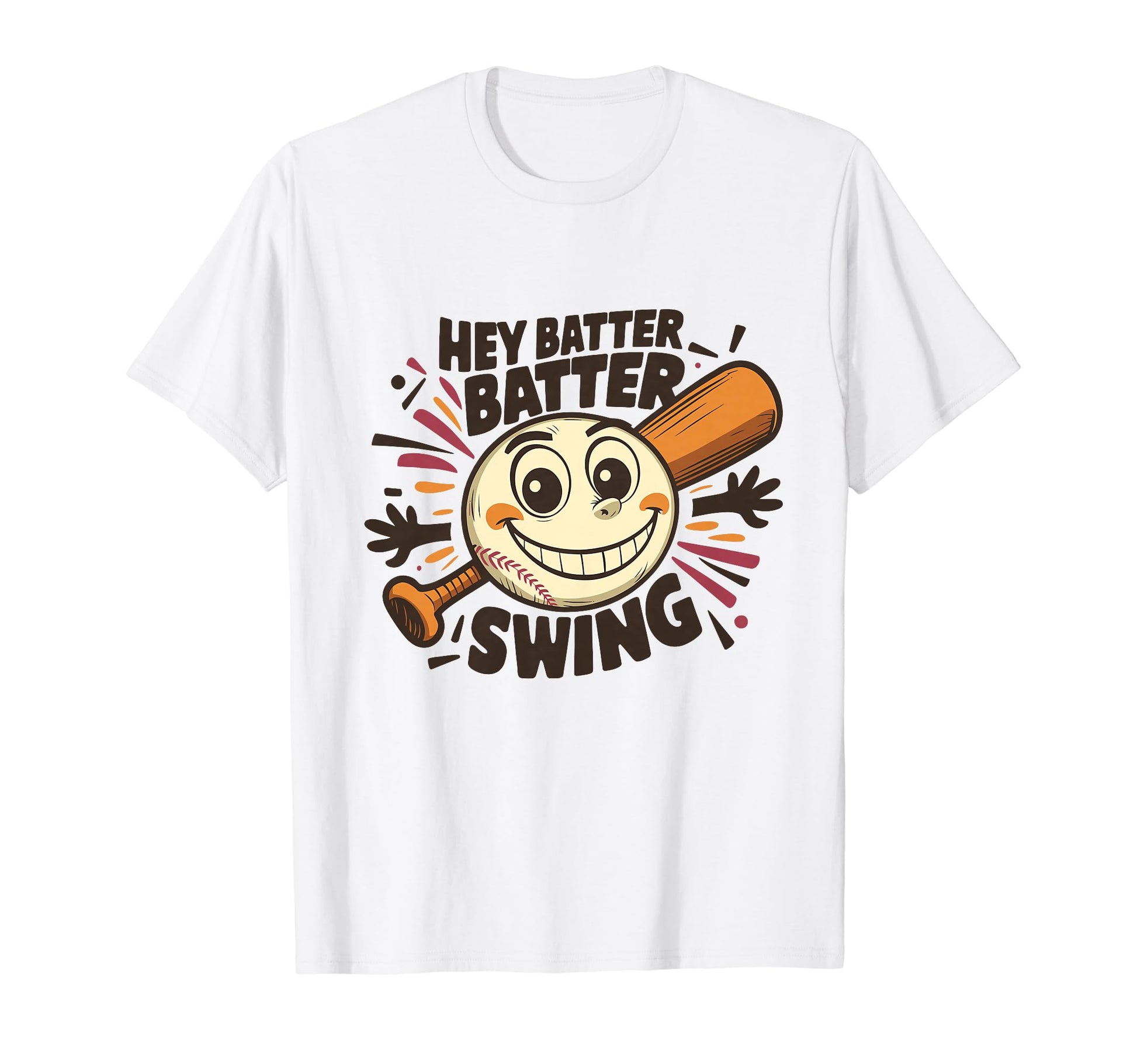 Hey Batter Batter Swing Baseball Mom Dad T-Shirt - Unique Graphic Unisex - T-Shirt, Sweatshirt, Hoodie