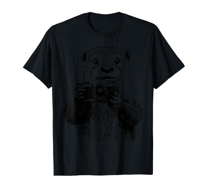 Otter Camera Otter Photographer T-Shirt - Streetwear Style Unisex - T-Shirt, Sweatshirt, Hoodie