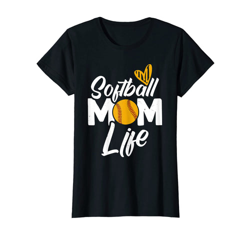 Womens Mothers Day Softball Mama T-Shirt - Casual Everyday Wear Unisex - T-Shirt, Sweatshirt, Hoodie