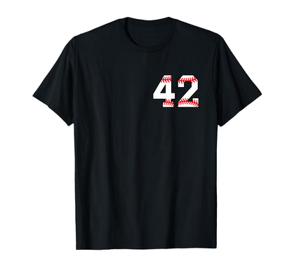 Baseball Number 42 T-Shirt - Novelty Apparel Men Women - T-Shirt, Sweatshirt, Hoodie