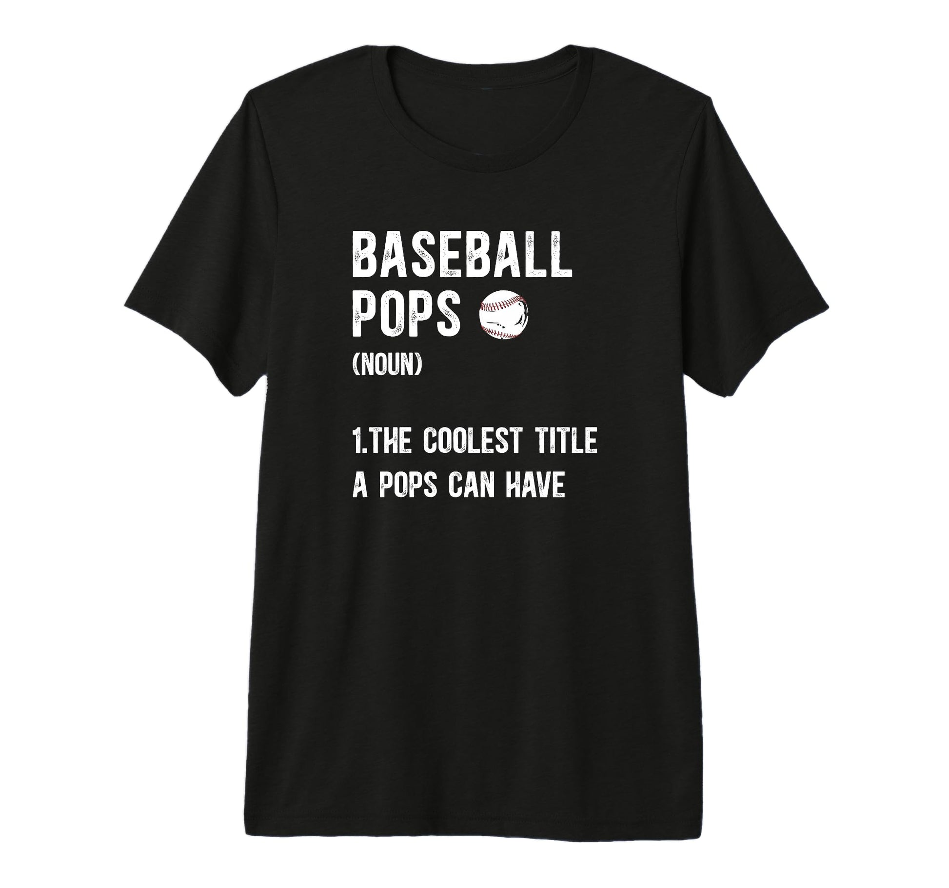 Mens Baseball Pops Coolest Title Pops T-Shirt - Graphic Print for Adults - T-Shirt, Sweatshirt, Hoodie