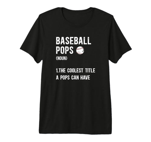 Mens Baseball Pops Coolest Title Pops T-Shirt - Graphic Print for Adults - T-Shirt, Sweatshirt, Hoodie