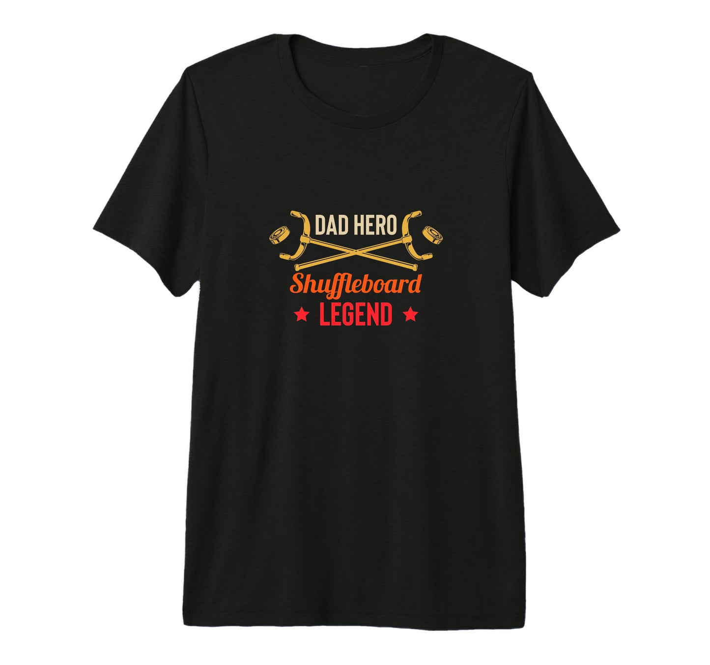 Mens Dad Hero Shuffleboard Legend T-Shirt - Streetwear Style Men Women - T-Shirt, Sweatshirt, Hoodie