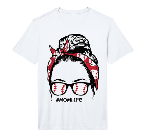 Mens Baseball Bandana Sunglasses Mom T-Shirt - Minimalist Print Unisex - T-Shirt, Sweatshirt, Hoodie