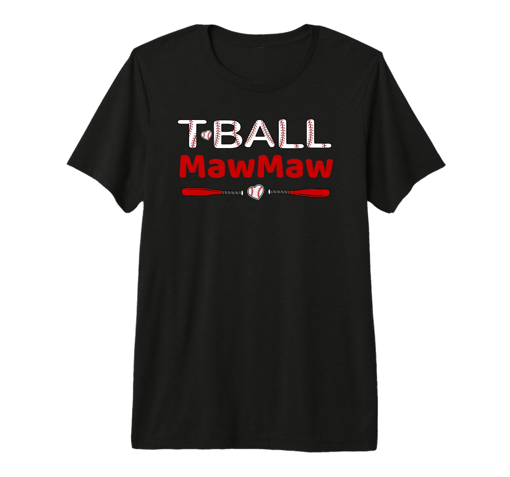 T Ball Mawmaw Grandma Ball Baseball Player T-Shirt - Unique Graphic Unisex - T-Shirt, Sweatshirt, Hoodie