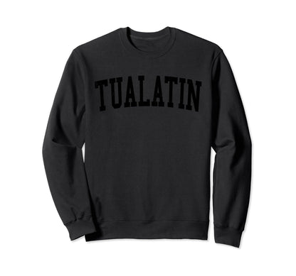 Tualatin Or Distressed Black Sweatshirt - Aesthetic Graphic Men Women - T-Shirt, Sweatshirt, Hoodie