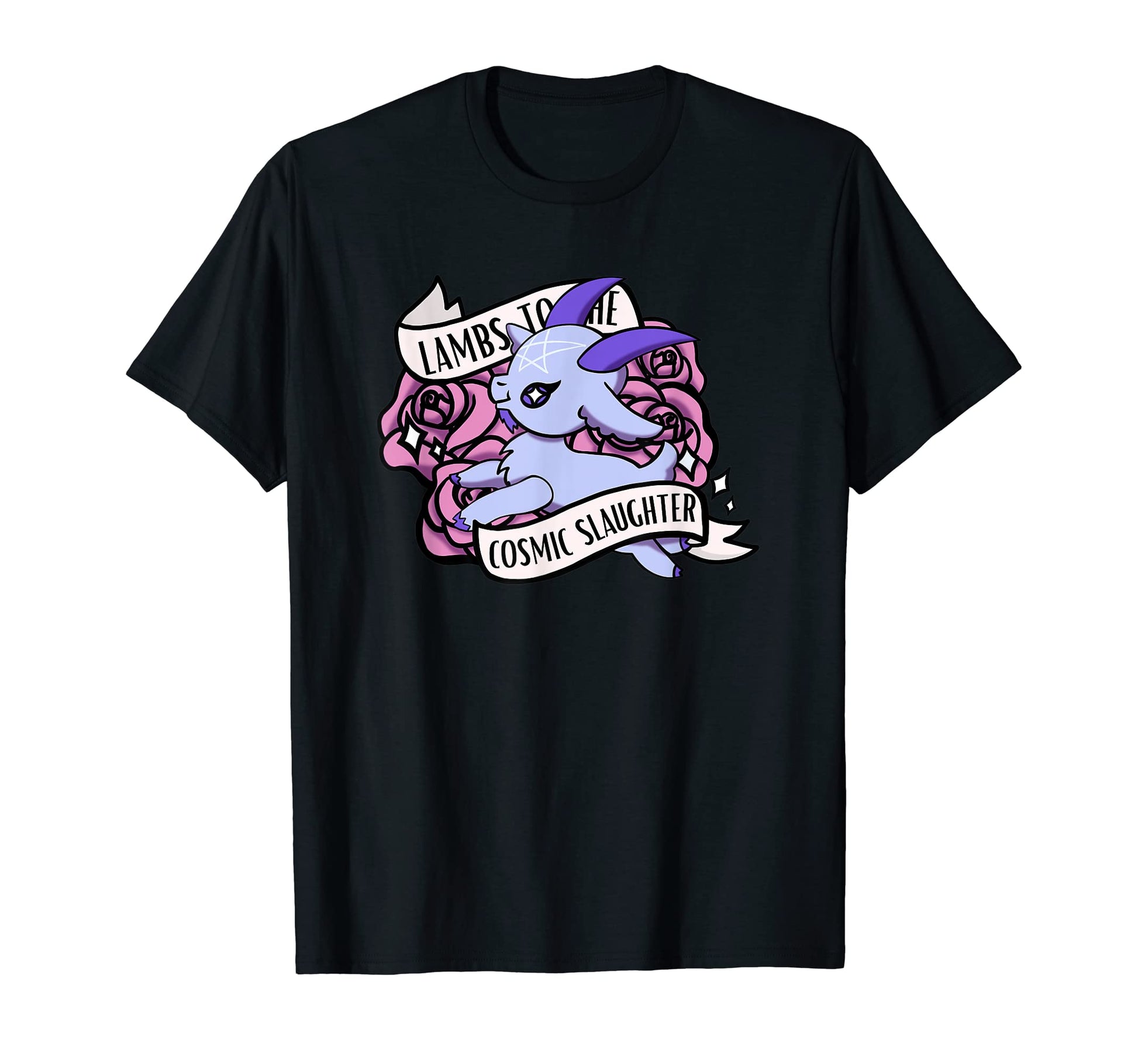 Pastel Goth Cosmic Purple Goat T-Shirt - Novelty Apparel for Adults - T-Shirt, Sweatshirt, Hoodie