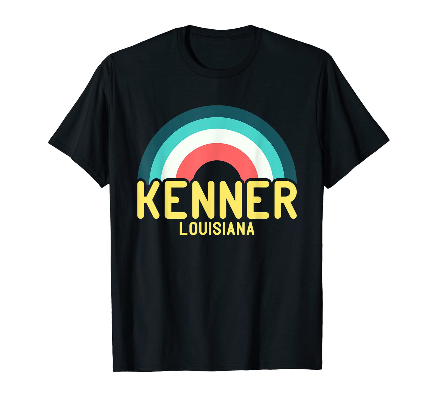 Kenner Louisiana Rainbow T-Shirt - Graphic Print Unisex - T-Shirt, Sweatshirt, Hoodie