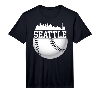 Downtown Seattle Baseball T-Shirt - Casual Everyday Wear Men Women - T-Shirt, Sweatshirt, Hoodie