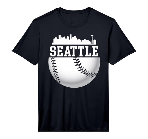 Downtown Seattle Baseball T-Shirt - Casual Everyday Wear Men Women - T-Shirt, Sweatshirt, Hoodie