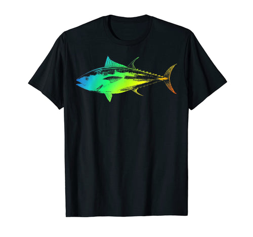 Bluefin Tuna Colorful Rainbow T-Shirt - Fun Novelty Design Men Women - T-Shirt, Sweatshirt, Hoodie