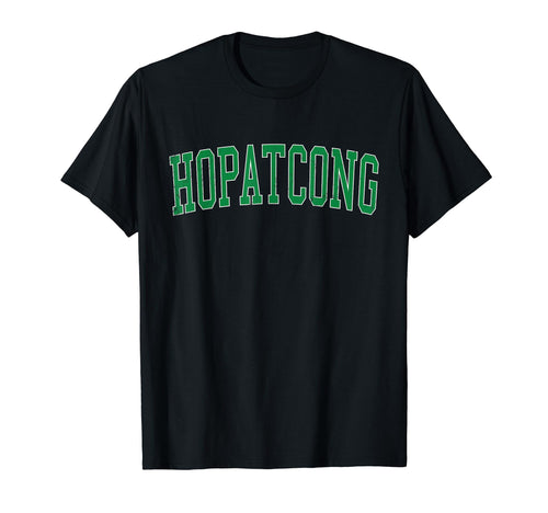 Hopatcong Nj Distressed Green Varsity T-Shirt - Aesthetic Graphic Unisex - T-Shirt, Sweatshirt, Hoodie