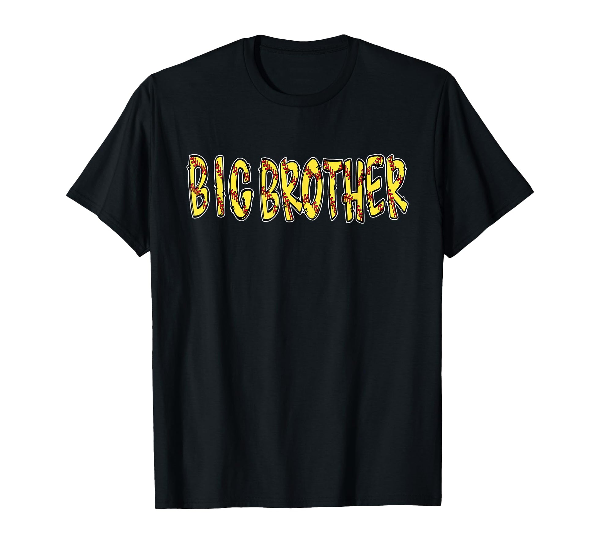 Softball Big Brother Birthday Party T-Shirt - Aesthetic Graphic Unisex - T-Shirt, Sweatshirt, Hoodie