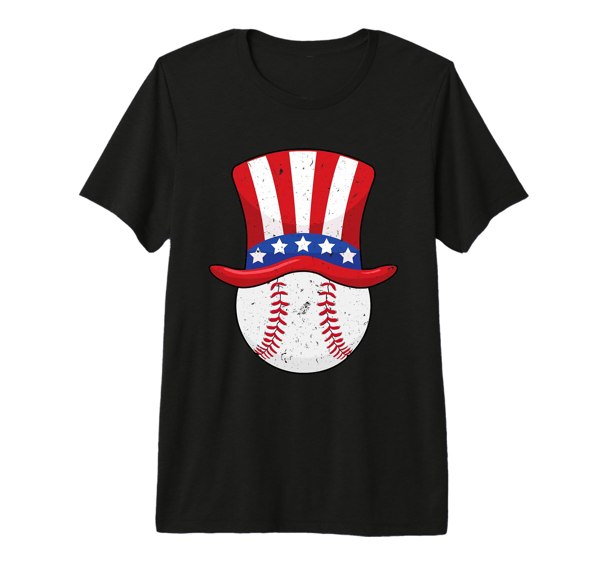 Baseball Uncle Sam 4Th July American T-Shirt - Unique Graphic for Adults - T-Shirt, Sweatshirt, Hoodie