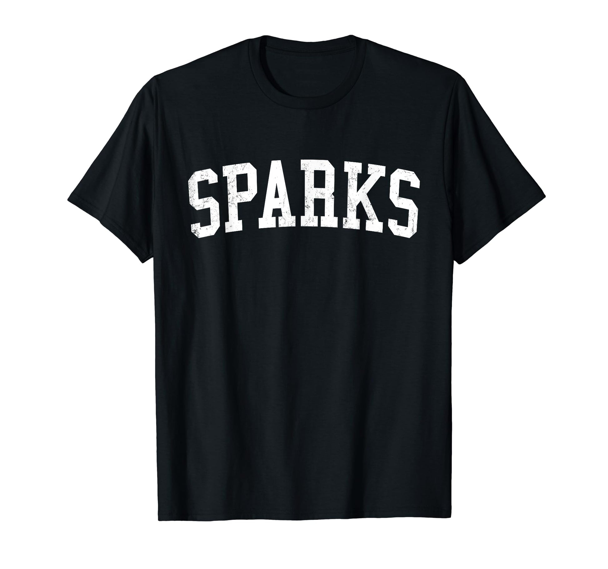 Sparks Nv Distressed White Varsity T-Shirt - Unique Graphic Unisex - T-Shirt, Sweatshirt, Hoodie