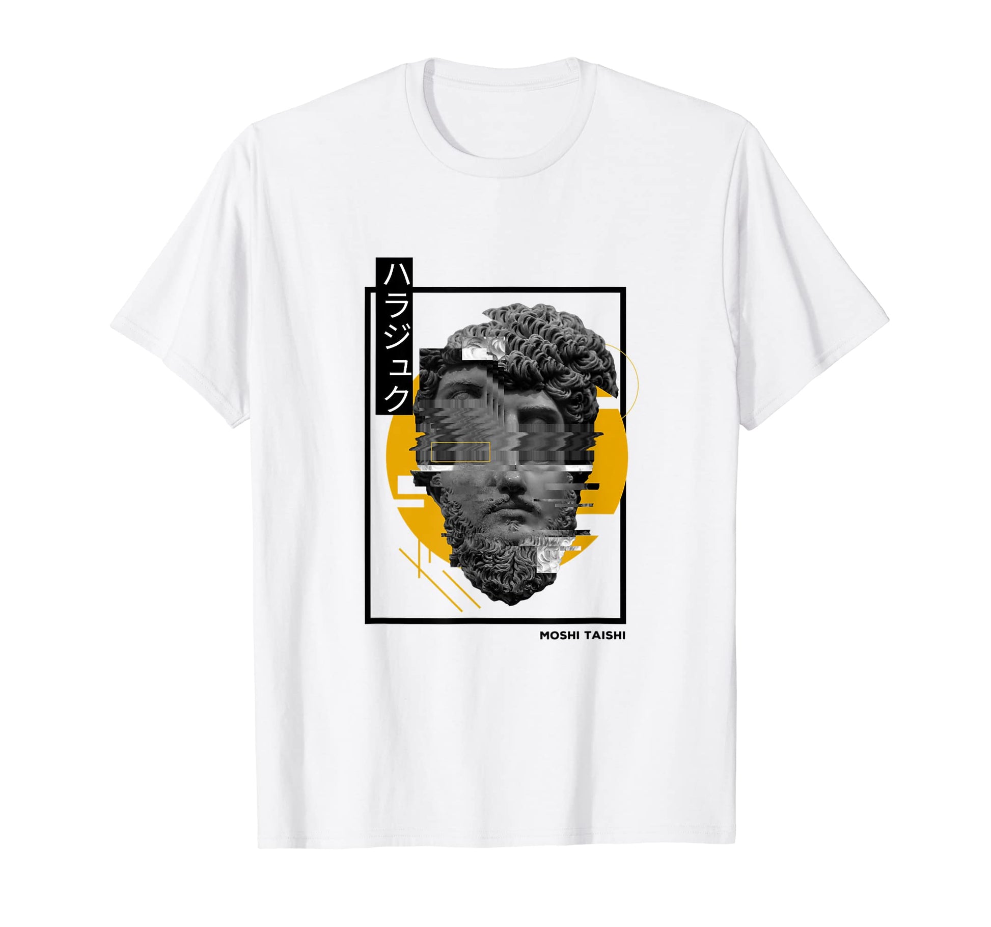 Vaporwave Statue Aesthetic Art T-Shirt - Custom Art Print for Adults - T-Shirt, Sweatshirt, Hoodie