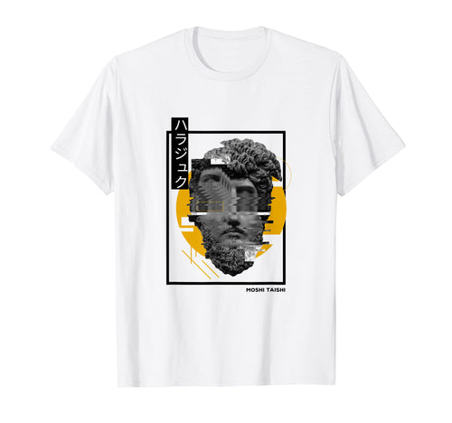 Vaporwave Statue Aesthetic Art T-Shirt - Custom Art Print for Adults - T-Shirt, Sweatshirt, Hoodie