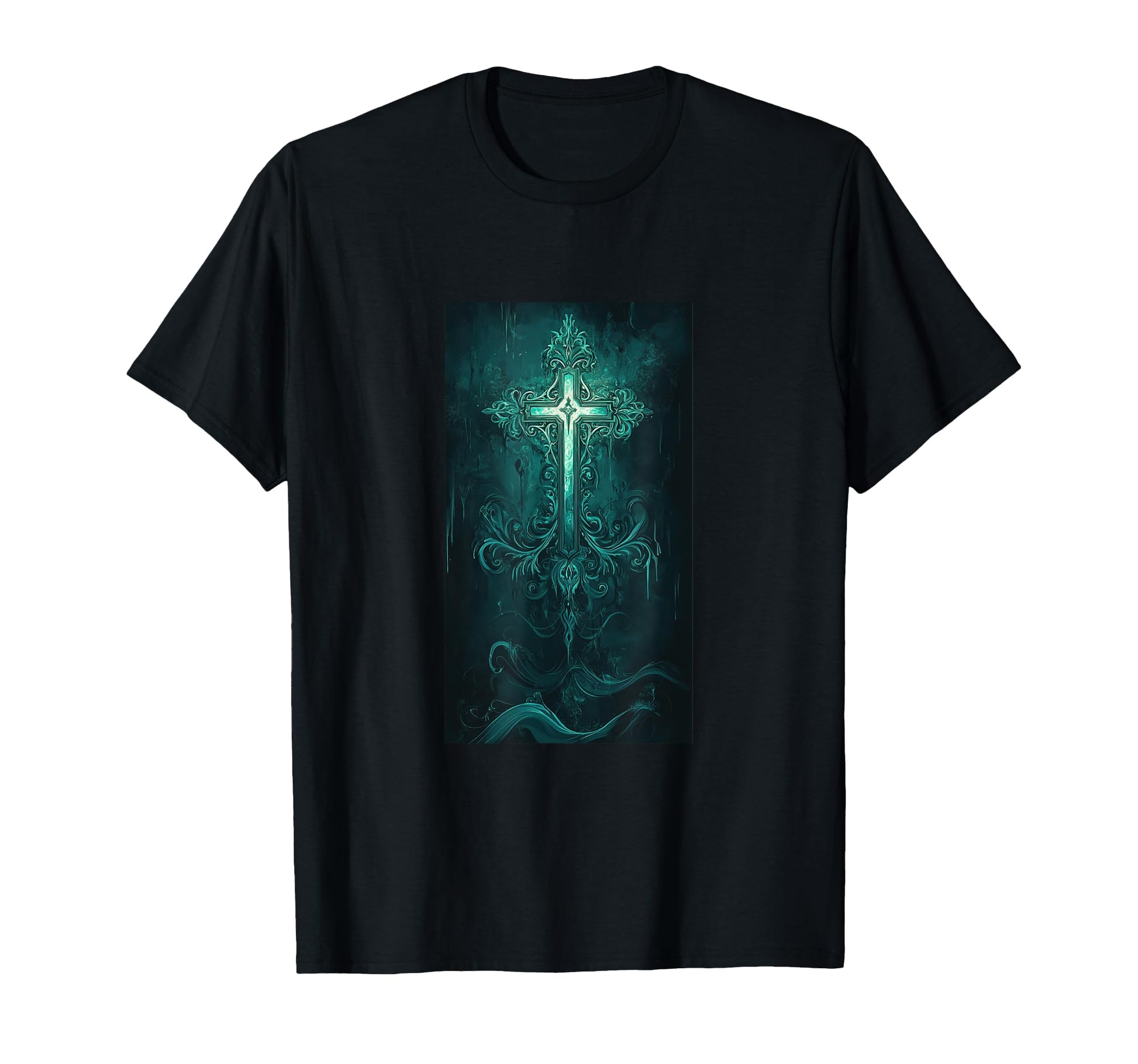Gothic Cross Grunge Aesthetic Y2K Goth T-Shirt - Unique Graphic Men Women - T-Shirt, Sweatshirt, Hoodie