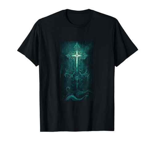 Gothic Cross Grunge Aesthetic Y2K Goth T-Shirt - Unique Graphic Men Women - T-Shirt, Sweatshirt, Hoodie