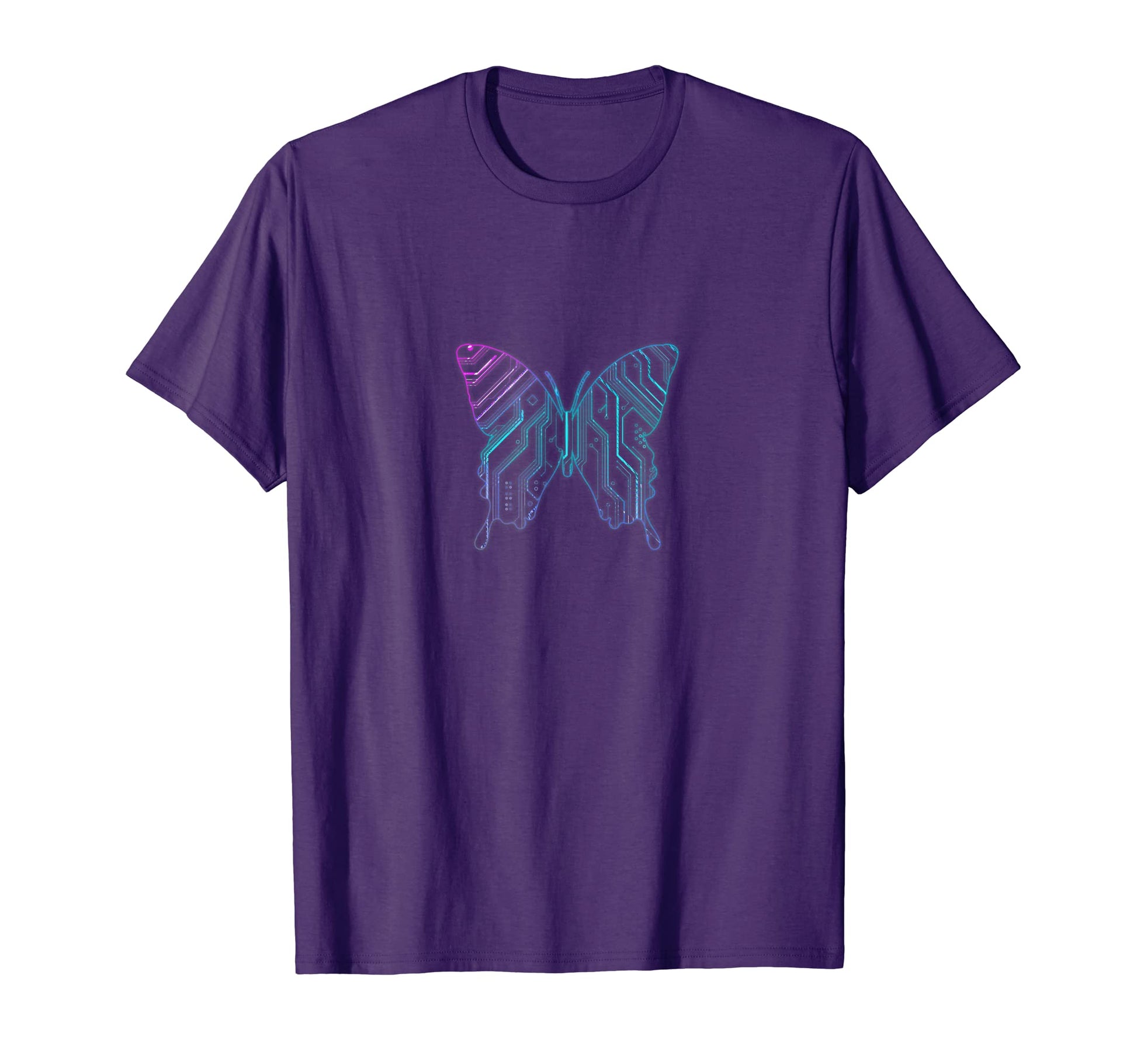 Cyber Aesthetic Butterfly Futurism T-Shirt - Fun Novelty Design Unisex - T-Shirt, Sweatshirt, Hoodie