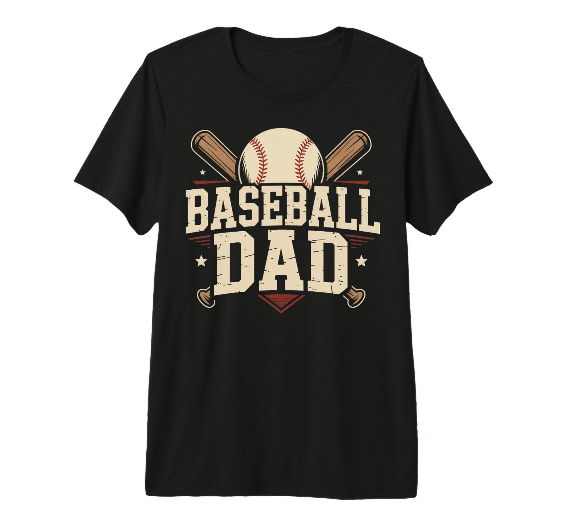 Softball Player Father Daddy Mens T-Shirt - Custom Art Print Unisex - T-Shirt, Sweatshirt, Hoodie