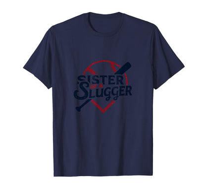 Baseball Sister Sister Slugger Sports T-Shirt - Unique Graphic for Adults - T-Shirt, Sweatshirt, Hoodie