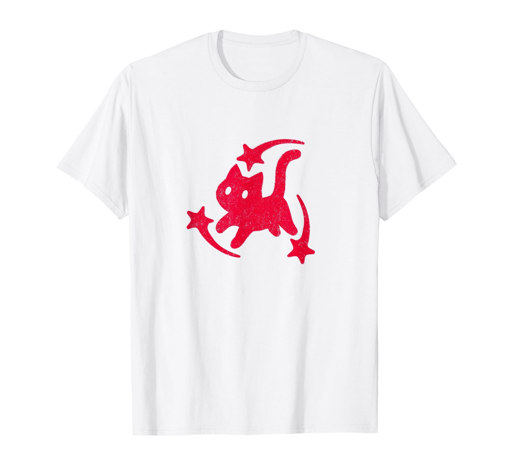 Yk2 Grunge Scary Cat Shooting Stars T-Shirt - Custom Art Print Men Women - T-Shirt, Sweatshirt, Hoodie