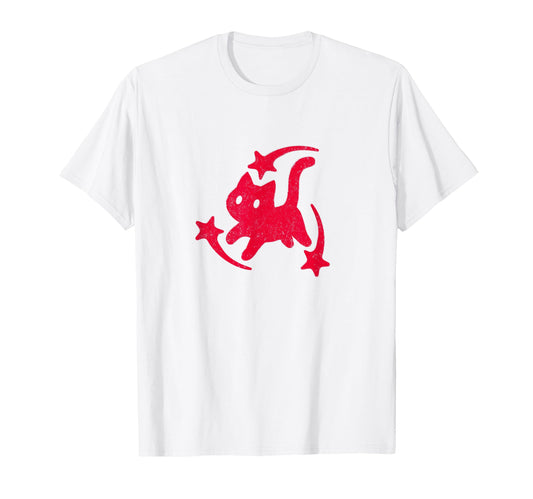 Yk2 Grunge Scary Cat Shooting Stars T-Shirt - Custom Art Print Men Women - T-Shirt, Sweatshirt, Hoodie