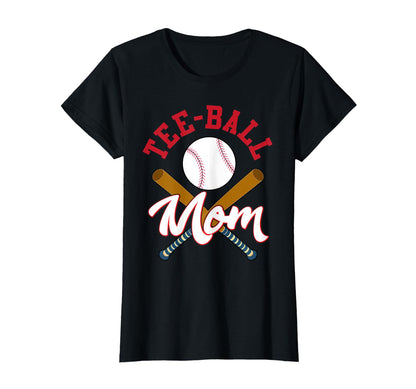 Womens Ball Mom Play T Ball Gift T-Shirt - Graphic Print Unisex - T-Shirt, Sweatshirt, Hoodie