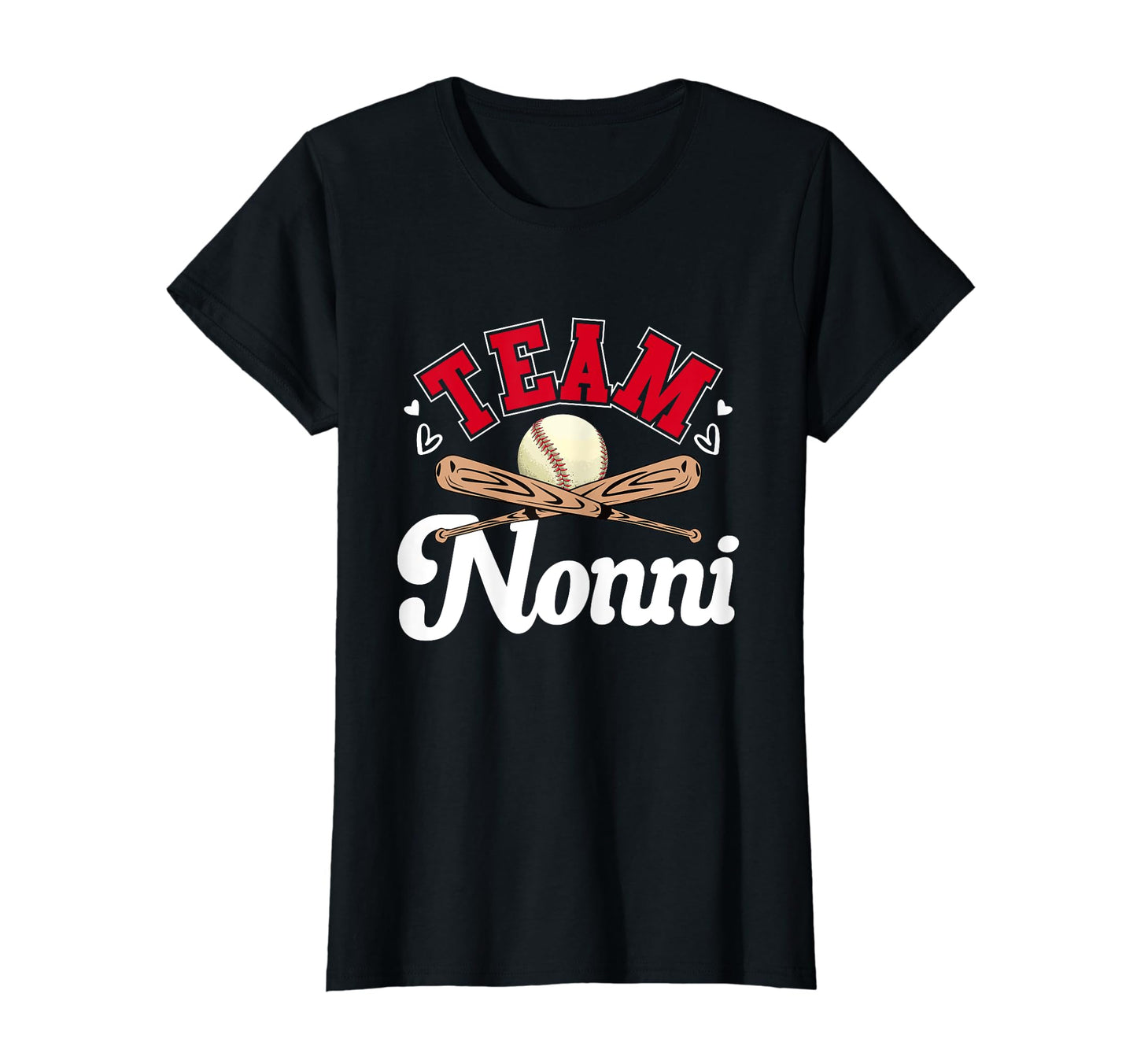 Team Nonni Mothers Day Baseball T-Shirt - Graphic Print for Adults - T-Shirt, Sweatshirt, Hoodie