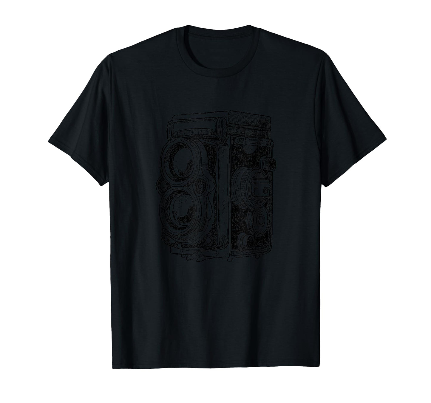 Photography Lovers Camera Sketch T-Shirt - Unique Graphic Men Women - T-Shirt, Sweatshirt, Hoodie