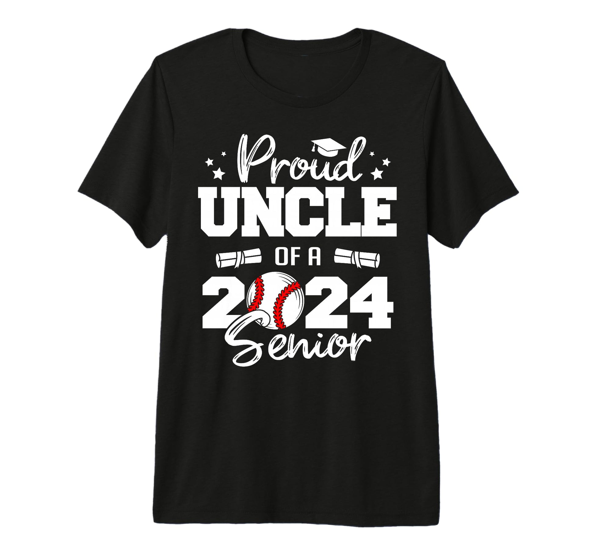 Mens Proud Uncle 2024 Senior Funny T-Shirt - Aesthetic Graphic for Adults - T-Shirt, Sweatshirt, Hoodie