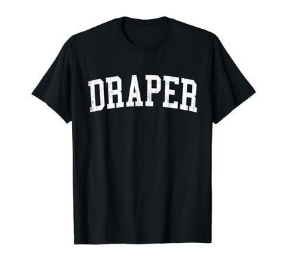 Draper Ut Distressed White Varsity T-Shirt - Casual Everyday Wear Unisex - T-Shirt, Sweatshirt, Hoodie