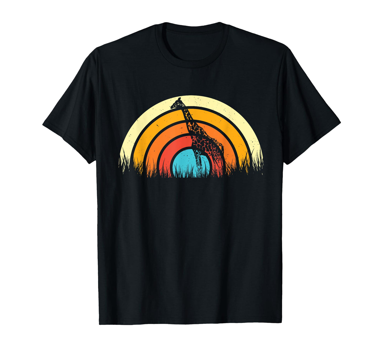 Rainbow Giraffe Giraffe Lover T-Shirt - Custom Art Print Men Women - T-Shirt, Sweatshirt, Hoodie