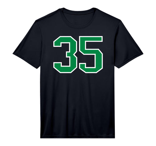 Green Sports Team Number 35 Performance T-Shirt - Graphic Print Men Women - T-Shirt, Sweatshirt, Hoodie