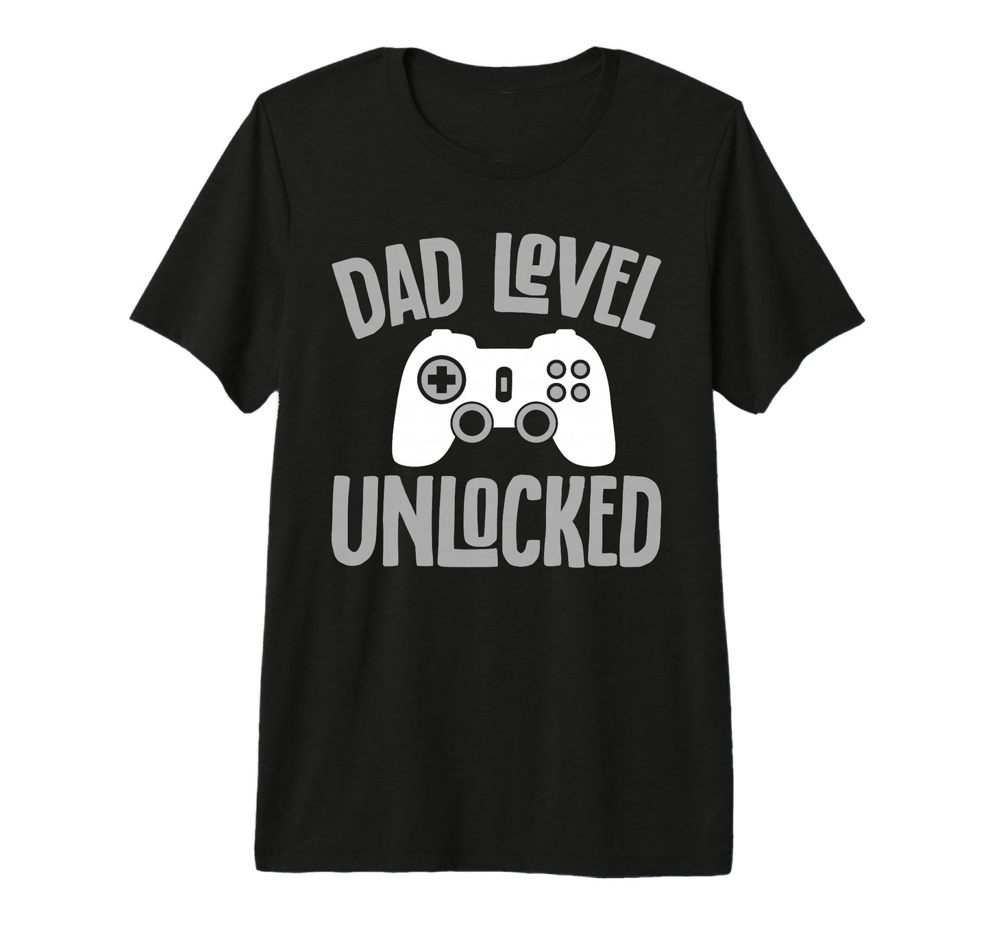 Mens Gamer Dad Funny Dad Level T-Shirt - Fun Novelty Design for Adults - T-Shirt, Sweatshirt, Hoodie