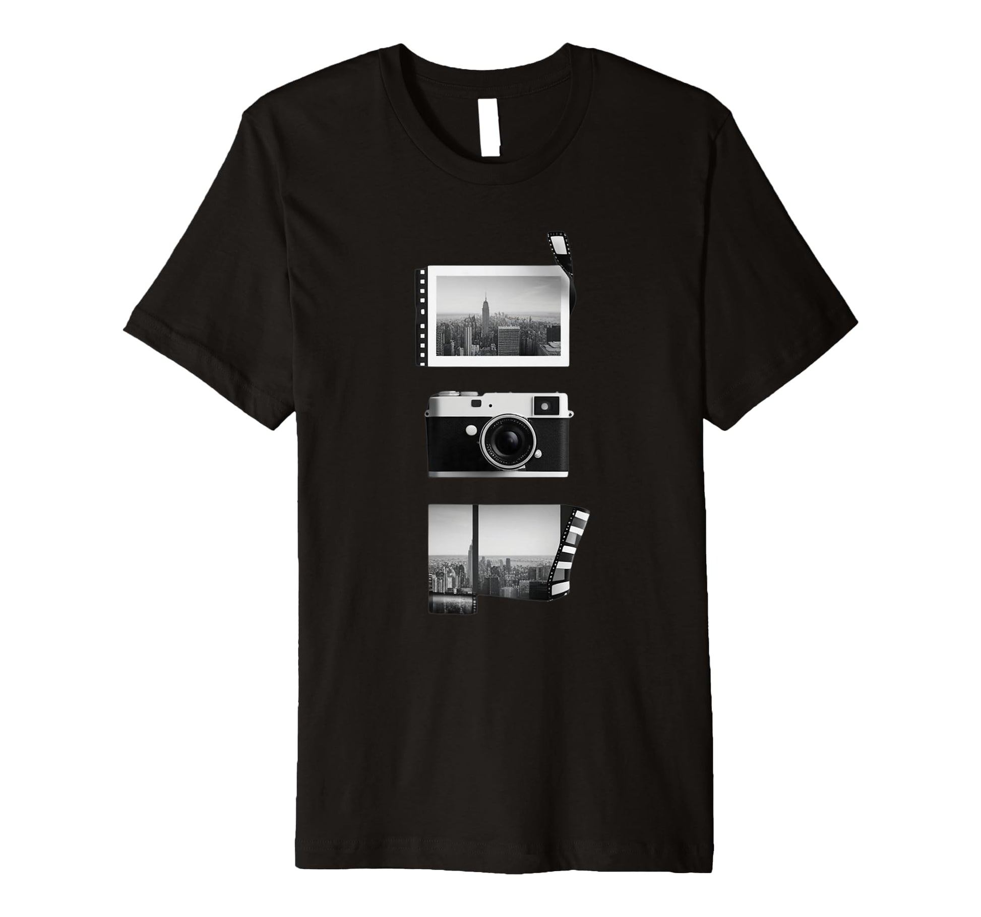 New York City Camera Film Strip T-Shirt - Streetwear Style Unisex - T-Shirt, Sweatshirt, Hoodie