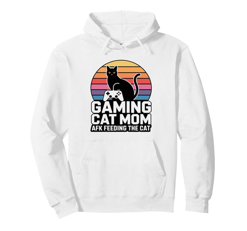 Gaming Cat Mom Afk Feeding Cat Gamer Hoodie - Custom Art Print Men Women - T-Shirt, Sweatshirt, Hoodie