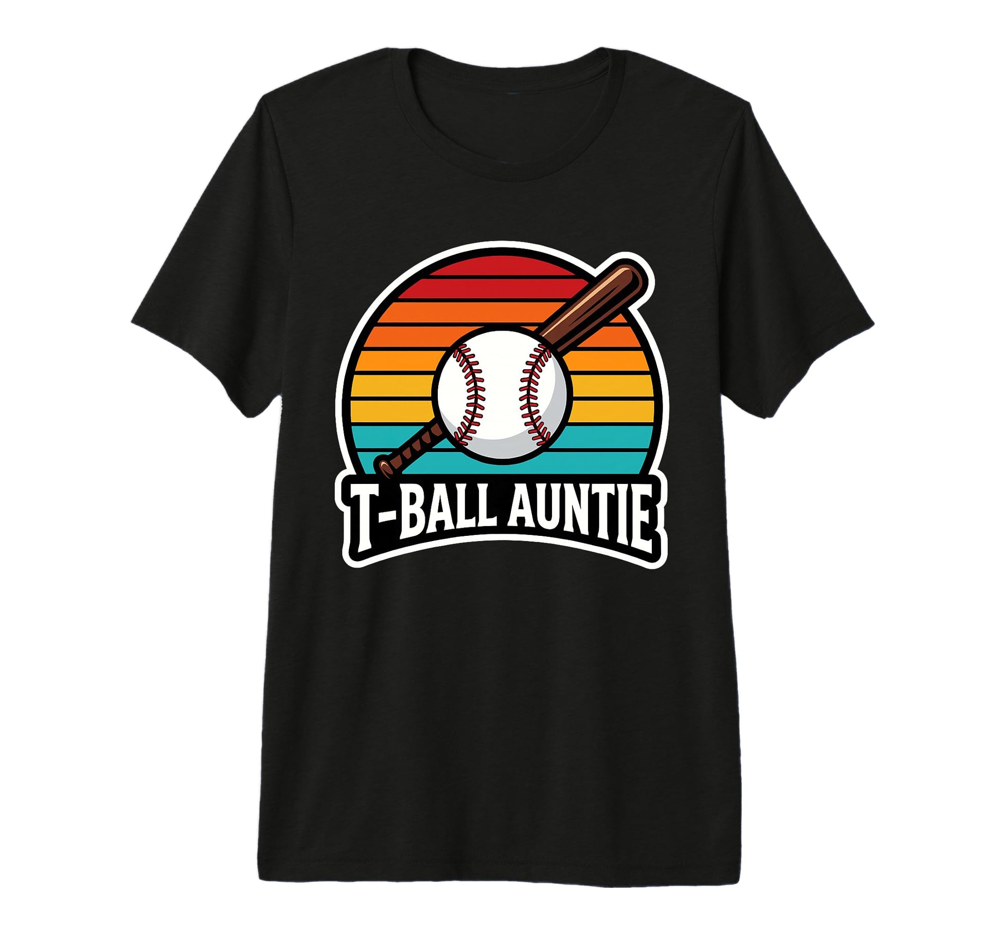 Funny T Ball Auntie Softball Ball T T-Shirt - Minimalist Print Men Women - T-Shirt, Sweatshirt, Hoodie