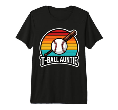 Funny T Ball Auntie Softball Ball T T-Shirt - Minimalist Print Men Women - T-Shirt, Sweatshirt, Hoodie