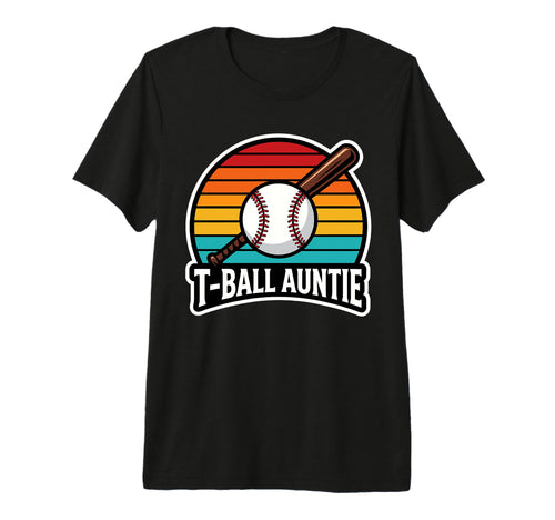 Funny T Ball Auntie Softball Ball T T-Shirt - Minimalist Print Men Women - T-Shirt, Sweatshirt, Hoodie