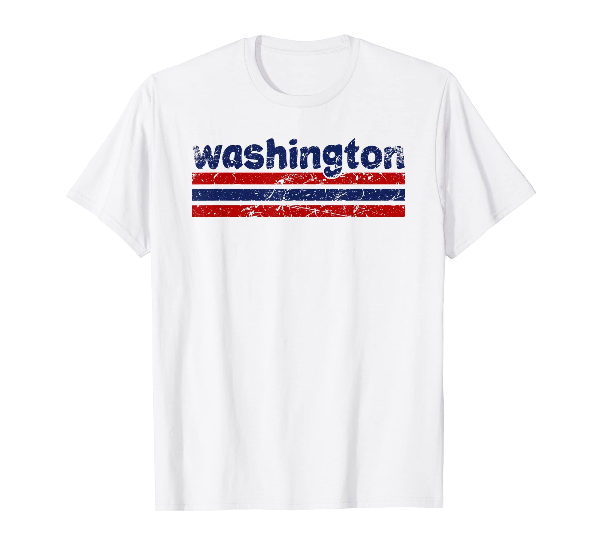 Washington Three Stripe Weathered T-Shirt - Custom Art Print for Adults - T-Shirt, Sweatshirt, Hoodie