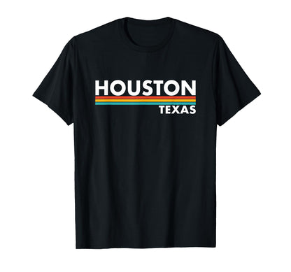Houston Texas Stripes T-Shirt - Casual Everyday Wear for Adults - T-Shirt, Sweatshirt, Hoodie