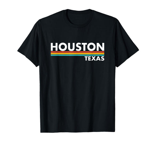 Houston Texas Stripes T-Shirt - Casual Everyday Wear for Adults - T-Shirt, Sweatshirt, Hoodie