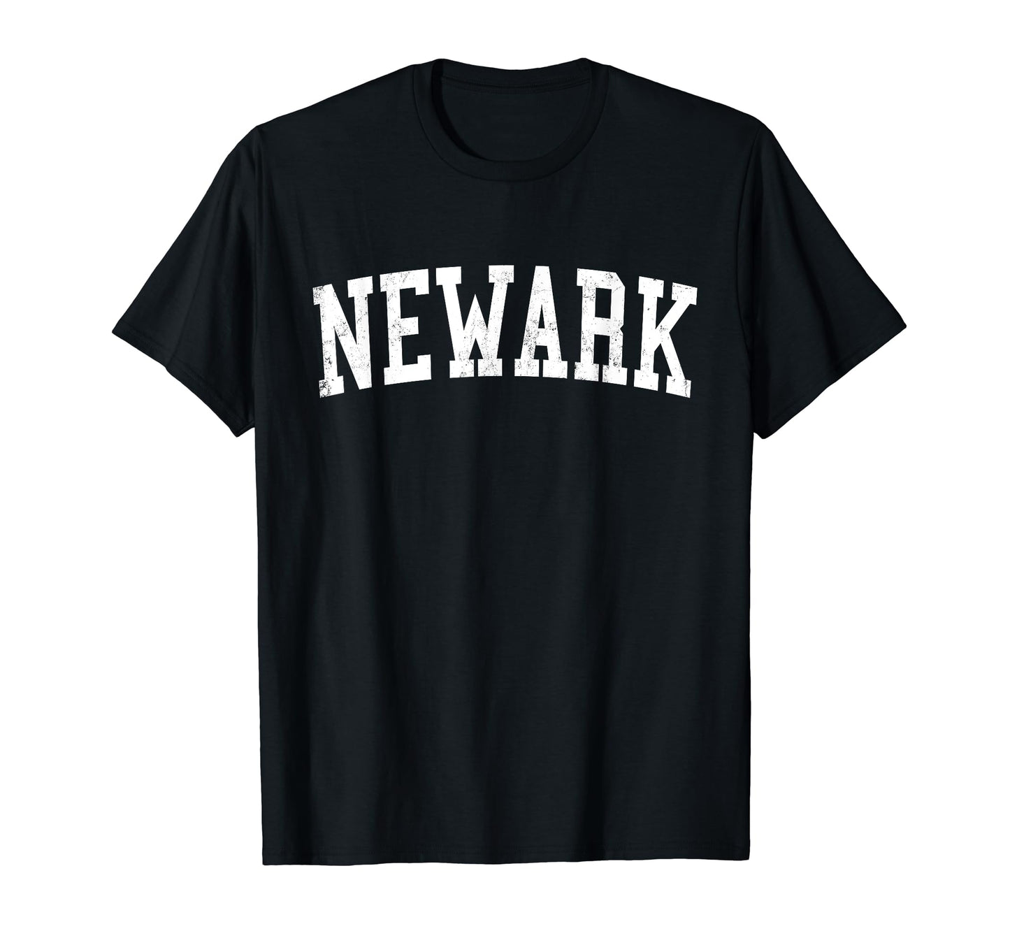 Newark Ca Distressed White Varsity T-Shirt - Casual Everyday Wear Men Women - T-Shirt, Sweatshirt, Hoodie