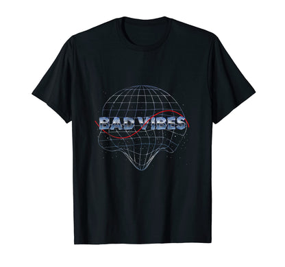 Vaporwave Bad Vibes Synthwave T-Shirt - Custom Art Print for Adults - T-Shirt, Sweatshirt, Hoodie