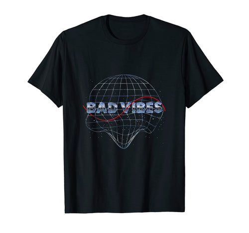 Vaporwave Bad Vibes Synthwave T-Shirt - Custom Art Print for Adults - T-Shirt, Sweatshirt, Hoodie