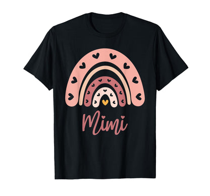 Mimi Birthday Rainbow Boho Mimi T-Shirt - Aesthetic Graphic Men Women - T-Shirt, Sweatshirt, Hoodie