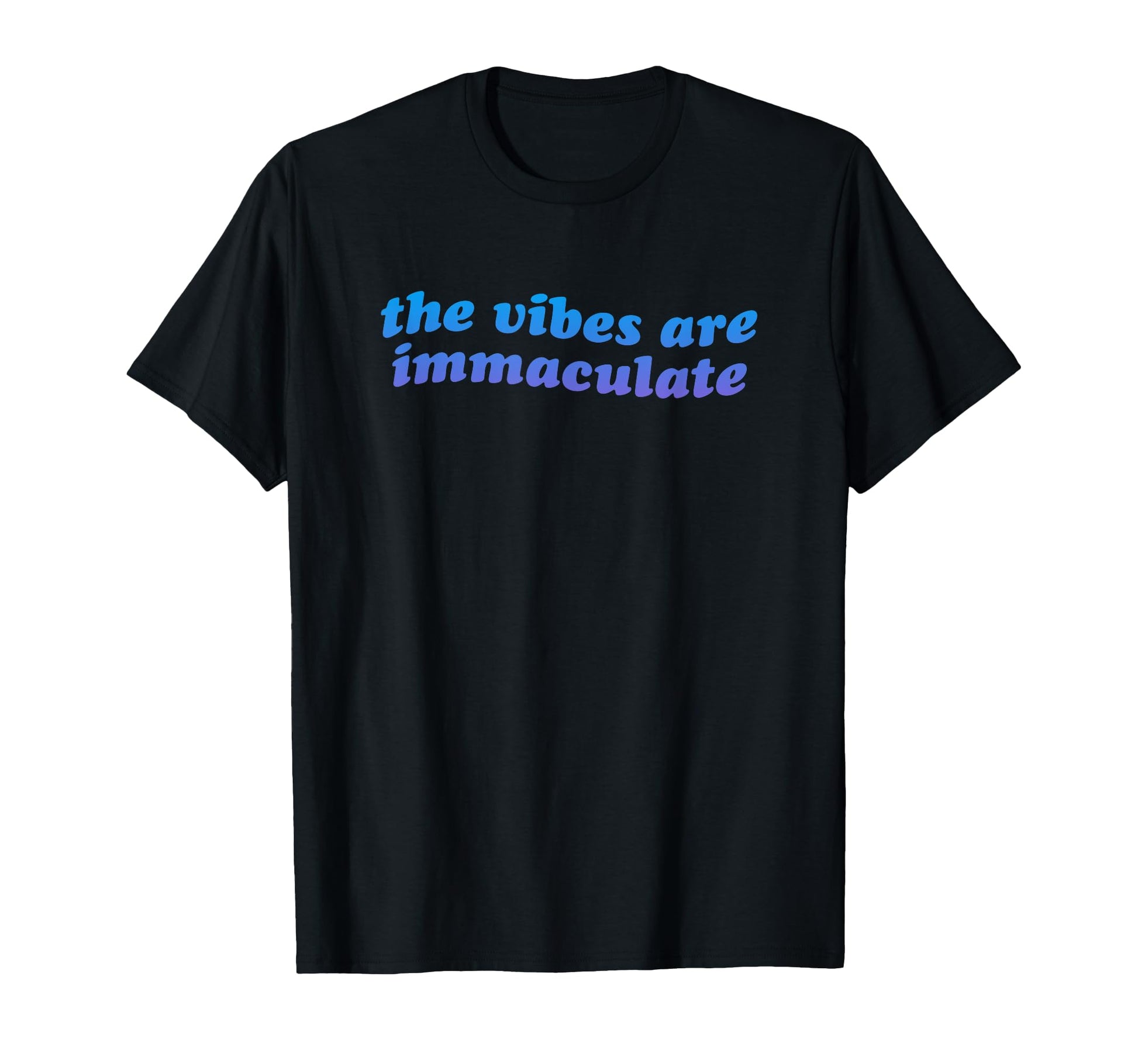 Vibes Are Immaculate Aesthetic T-Shirt - Minimalist Print Unisex - T-Shirt, Sweatshirt, Hoodie