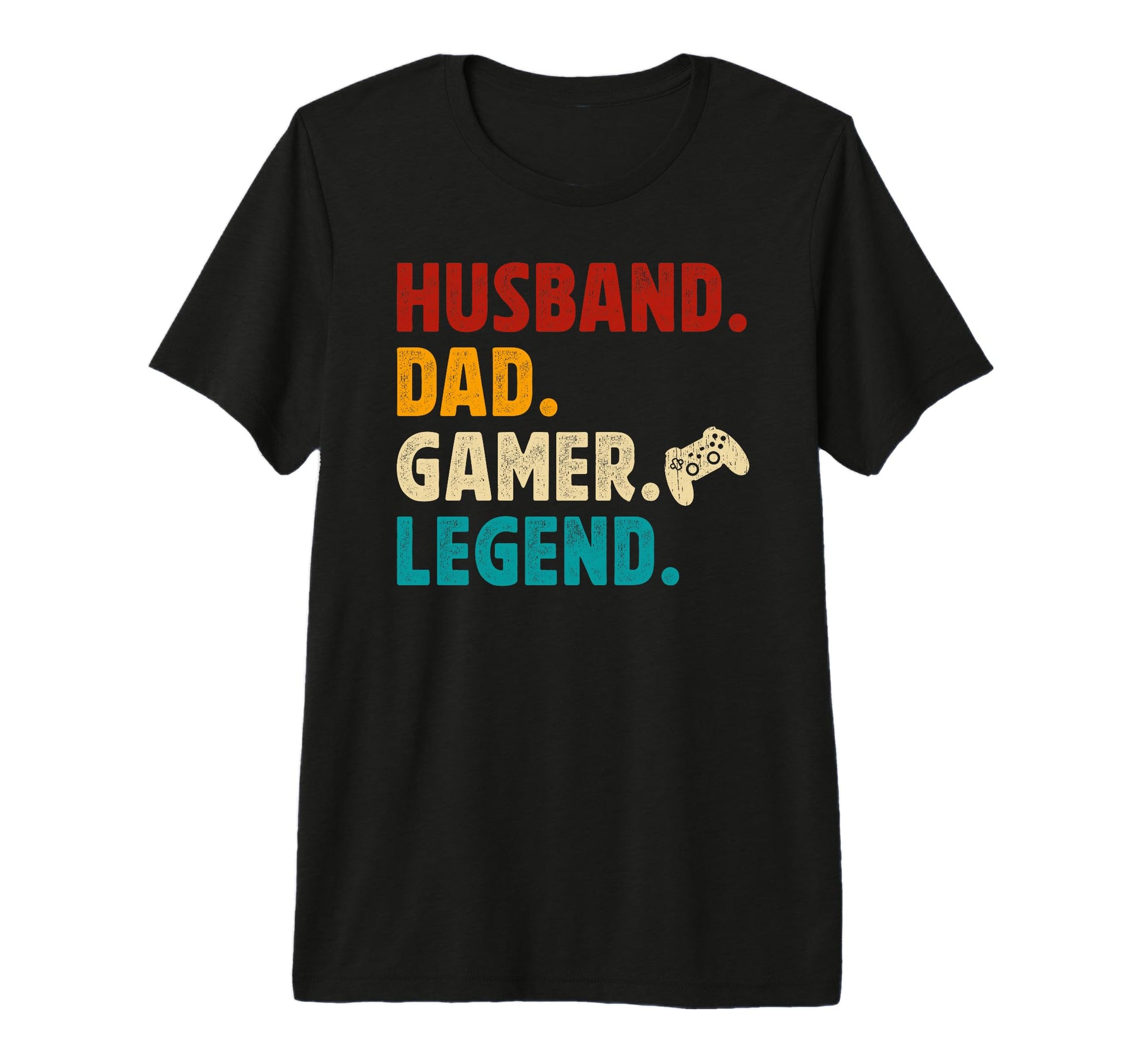 Mens Husband Dad Gamer Dad Gaming T-Shirt - Casual Everyday Wear Unisex - T-Shirt, Sweatshirt, Hoodie